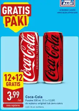 ALDI Napój gazowany Coca-Cola Original Taste oferta