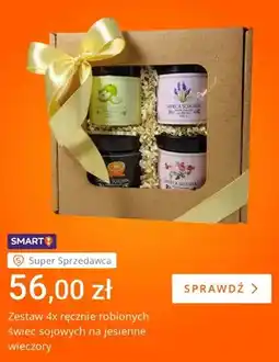 Allegro Zestaw 4x ręcznie robionych świec sojowych oferta