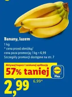 Lidl Banany, luzem oferta