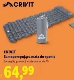 Lidl CRIVIT Samopompująca mata do spania oferta