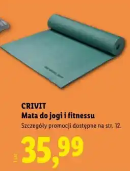 Lidl CRIVIT Mata do jogi i fitnessu oferta