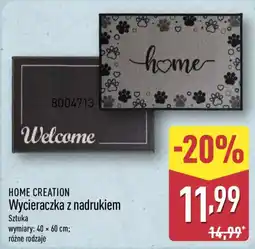 ALDI HOME CREATION Wycieraczka z nadrukiem oferta