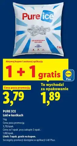 Lidl PURE ICE Lód w kostkach oferta