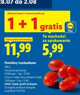 Lidl Pomidory truskawkowe oferta