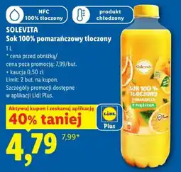 Lidl Sok 100% pomarańczowy tłoczony oferta
