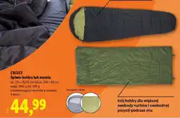 Lidl CRIVIT Śpiwór kołdra lub mumia oferta