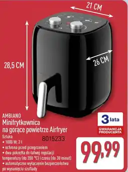 ALDI Ambiano minifrytkownica na gorące powietrze airfryer oferta