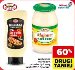 Carrefour Wszystkie majonezy musztardy i sosy marki wsp społem oferta