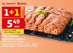 Auchan Mięso mielone wieprzowe z łopatki oferta