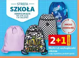 Auchan Worki lub workoplecaki szkolne oferta