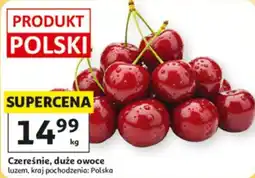 Auchan Czereśnie, duże owoce luzem oferta