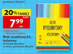 Auchan Blok rysunkowy a3, kolorowy oferta