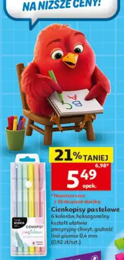 Auchan Cienkopisy pastelowe oferta