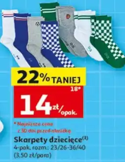 Auchan Skarpety dziecięce oferta