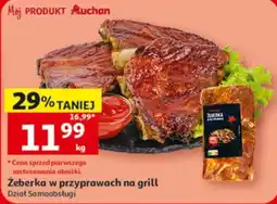 Auchan Żeberka w przyprawach na grill oferta