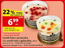 Auchan Sernik keto z porzeczką lub sernik keto z galaretką oferta