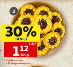 Auchan Ciastka słoneczka kruche z marmoladą oferta