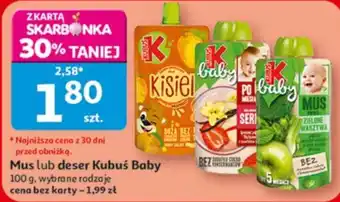 Auchan Mus lub deser Kubuś Baby oferta
