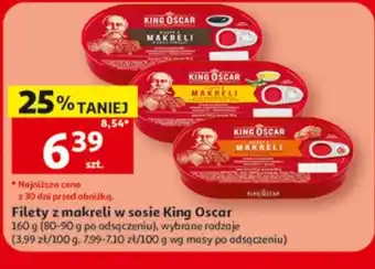 Auchan Filety z makreli w sosie King Oscar oferta