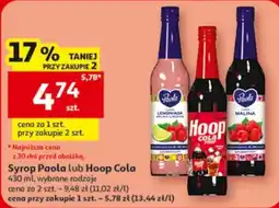 Auchan Syrop Paola lub Hoop Cola oferta