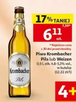 Auchan Piwo Krombacher Pils lub Weizen oferta