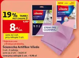 Auchan Ściereczka Actifibre Vileda oferta