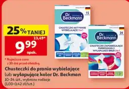 Auchan Chusteczki do prania wybielające lub wyłapujące kolor Dr. Beckman oferta