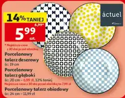 Auchan Porcelanowy talerz deserowy oferta