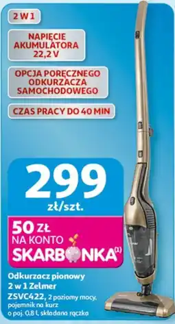 Auchan Odkurzacz pionowy 2 w 1 Zelmer oferta