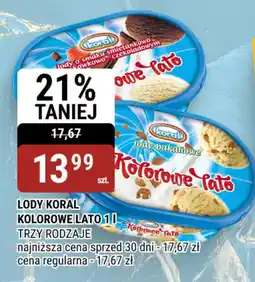 bi1 Lody Koral Kolorowe Lato oferta