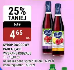 bi1 Syrop owocowy Paola oferta