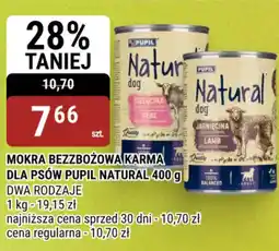 bi1 Mokra Bezzbożowa Karma dla Psów Pupil Natural oferta