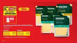 Biedronka Ser plastry Światowid 2x250 g / 500 g oferta