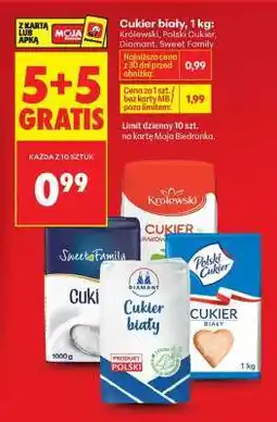 Biedronka Cukier biały 1 kg oferta