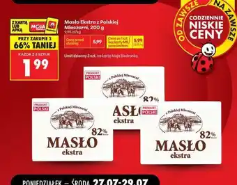Biedronka Masło Ekstra z polskiej mleczarni, 200 g oferta
