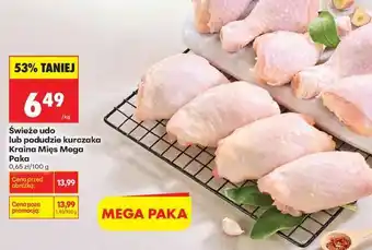 Biedronka świeże udo lub podudzie kurczaka Kraina Mięs Mega Paka oferta
