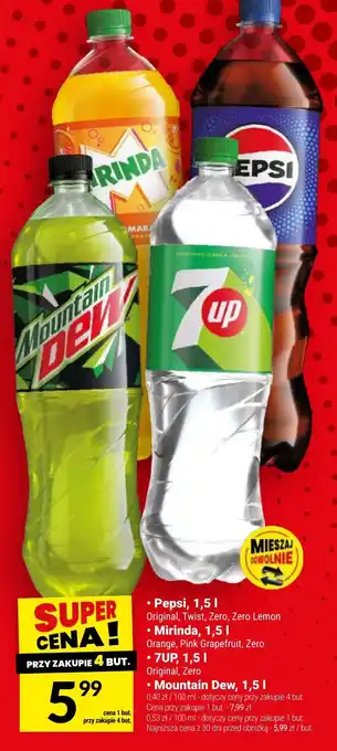 Twój Market Pepsi, Mirinda, 7UP, Mountain Dew oferta