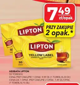 Top Market Herbata Lipton Yellow Label oferta
