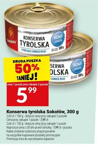 Twój Market Konserwa tyrolska Sokołów oferta