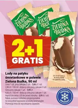 Twój Market Lody na patyku śmietankowe w polewie Zielona Budka oferta