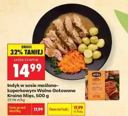 Biedronka Indyk w sosie maslano koperkowym Wolno Gotowane Kraina Mięs , 500 g oferta