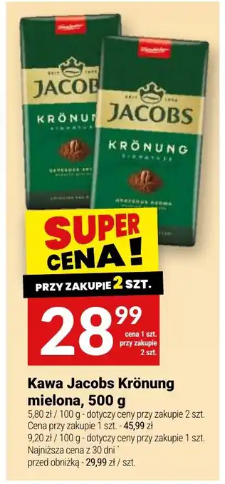 Twój Market Kawa Jacobs Krönung mielona oferta