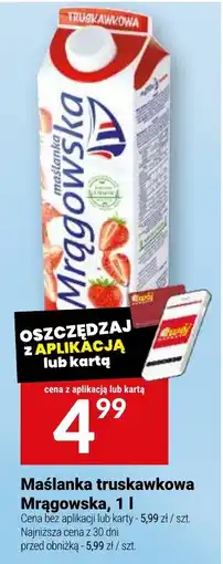 Twój Market Maślanka truskawkowa Mrągowska oferta