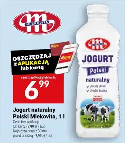 Twój Market Jogurt naturalny Polski Mlekovita oferta