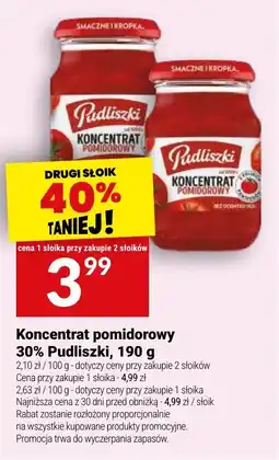Twój Market Koncentrat pomidorowy 30% Pudliszki oferta