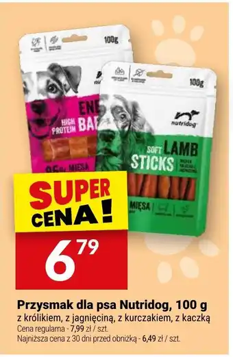 Twój Market Przysmak dla psa Nutridog oferta