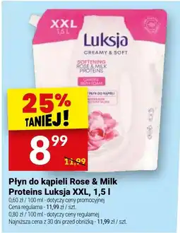 Twój Market Płyn do kąpieli Rose & Milk Proteins Luksja XXL oferta