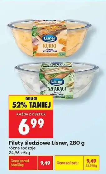 Biedronka Filety śledziowe Lisner 280 g oferta