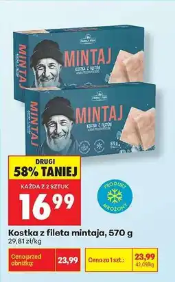 Biedronka Kostka z fileta mintaja , 570 g oferta