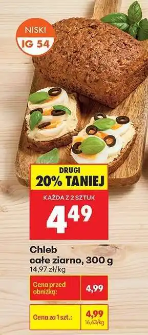 Biedronka Chleb cale ziarno 300 g oferta